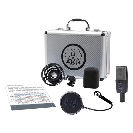 AKG Pro Audio C414 XLS Instrument Condenser Microphone, Multipattern